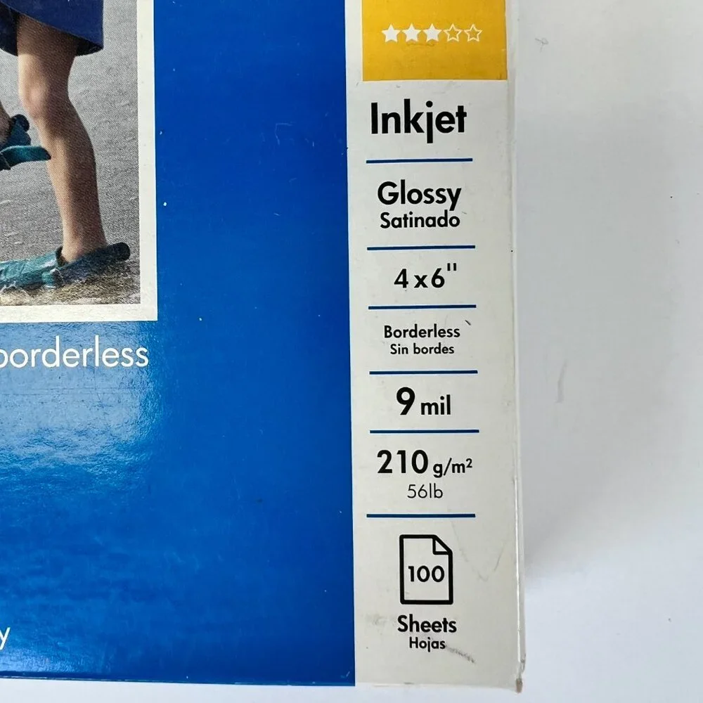 HP Advanced Photo Paper Glossy 4x6 Borderless 100 Sheets Q6638A Inkjet 210 g/m²